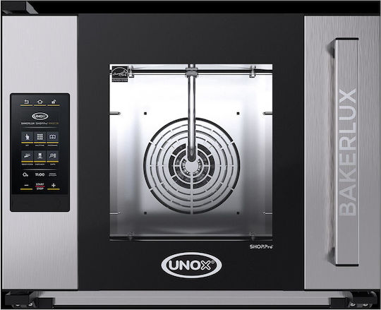 Unox Countertop Electric Convection Oven with Humidity 4 Trays Bakerlux Shop.pro Master Xefr-04hs-emrv