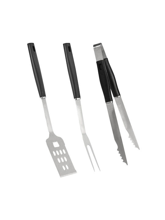 Ustensile Barbeque Set de 3 unelte BBQ cu Furculiță și Spatula S7922353
