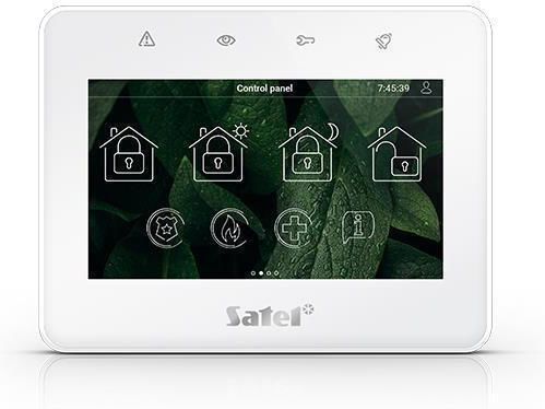 Satel Клавиатура за Аларма Touch в Бял Цвят INT-TSG2-W