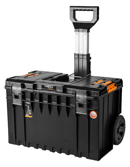 Neo Tools Τροχήλατο Πλαστικό Μπαούλο Μεταφοράς και Αποθήκευσης Εργαλείων Π57.5xB43.8xΥ69cm 84-266