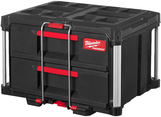 Milwaukee Συρταριέρα Εργαλείων Plastic with 2 Drawers W56xD41xH36cm Packout