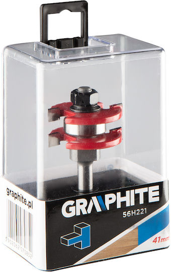 Graphite Маршрутизатор Карбид за Дърво 6.35мм x 41мм x 6.35мм