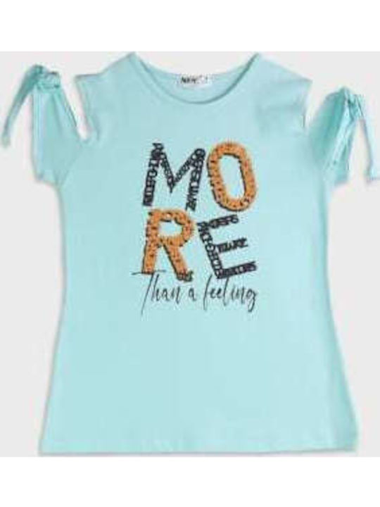Nek Kids Wear Kids Clothing Sets with Leggings Aqua 2 Pieces