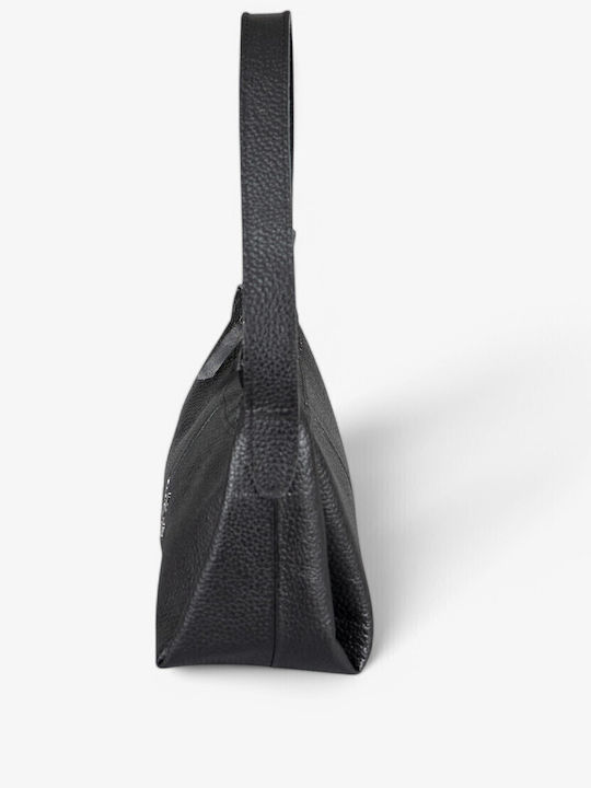 De piele Geantă de damă De umăr Neagră