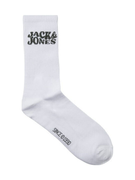 Jack & Jones Αθλητικές Κάλτσες Λευκές