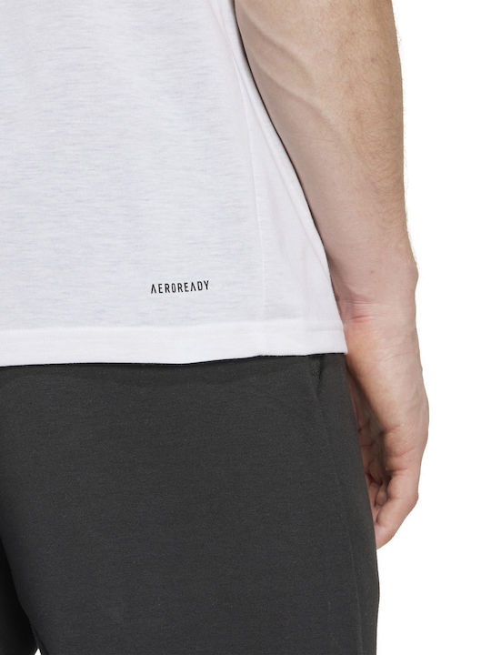 Feelready Aeroready Αθλητικό T-shirt Λευκό