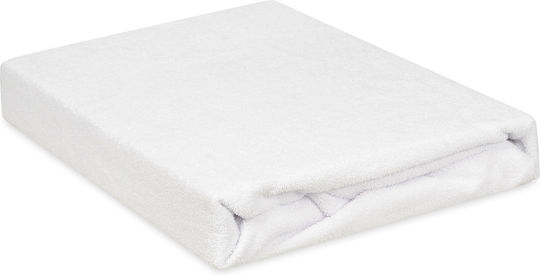 Matex Бебешки Чаршаф За Количка Памук с ластик Бял 70x140бр