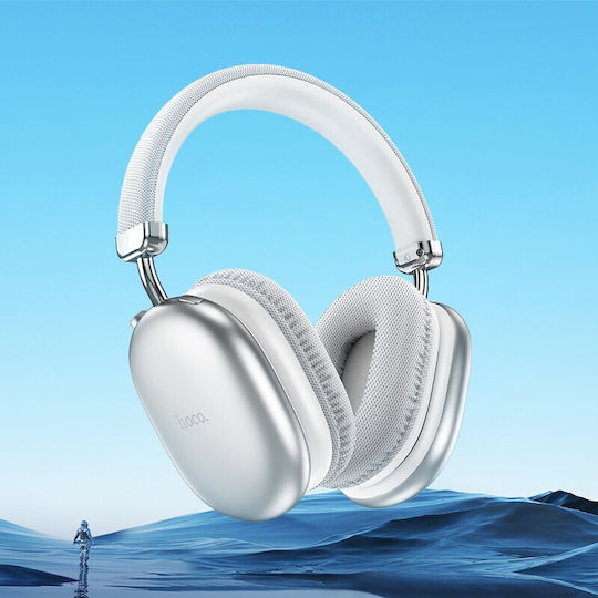 W35 Fără fir Bluetooth Over Ear Căști cu 45 ore de Funcționare Argintii