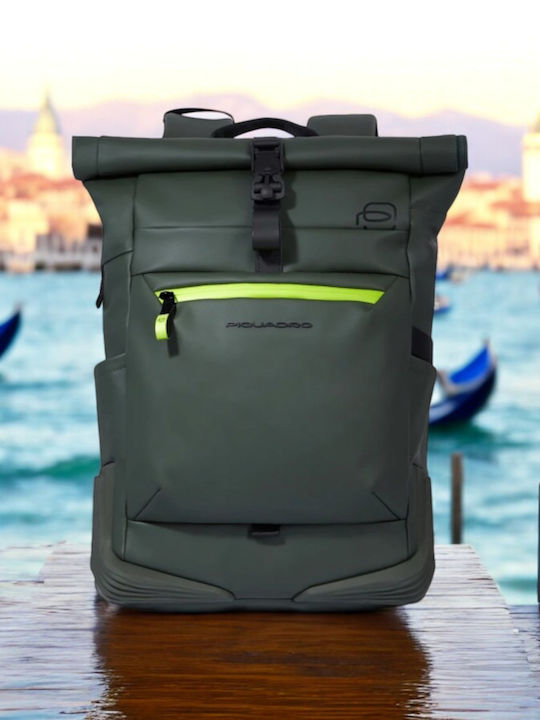 Piquadro Waterproof Backpack Backpack for 15.6" Laptop Green CA6291C2OW/VE