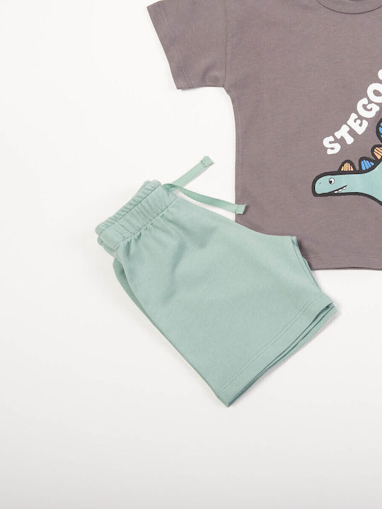 Kinder-Set mit Shorts Sommer 2Stück Anthracite
