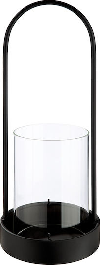 ArteLibre Metallic Lantern Black 15x15x39cm