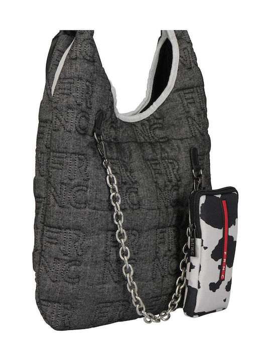Set Damentasche Schultertasche Schwarz