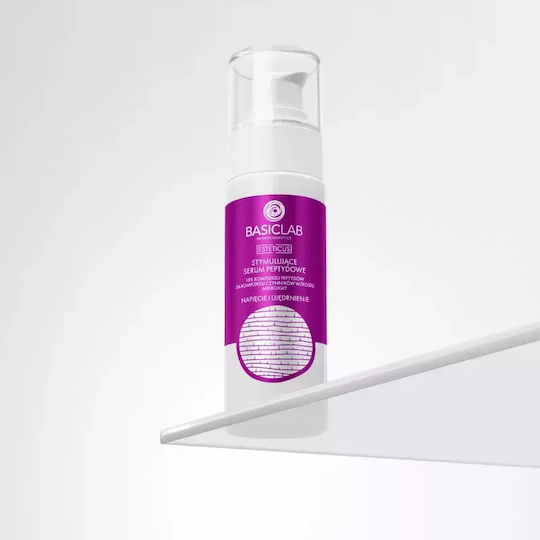 BasicLab Esteticus Skin-Stimulating Ενυδατικό & Αντιγηραντικό Serum Προσώπου με Πεπτίδια για Λάμψη & Σύσφιξη 15ml