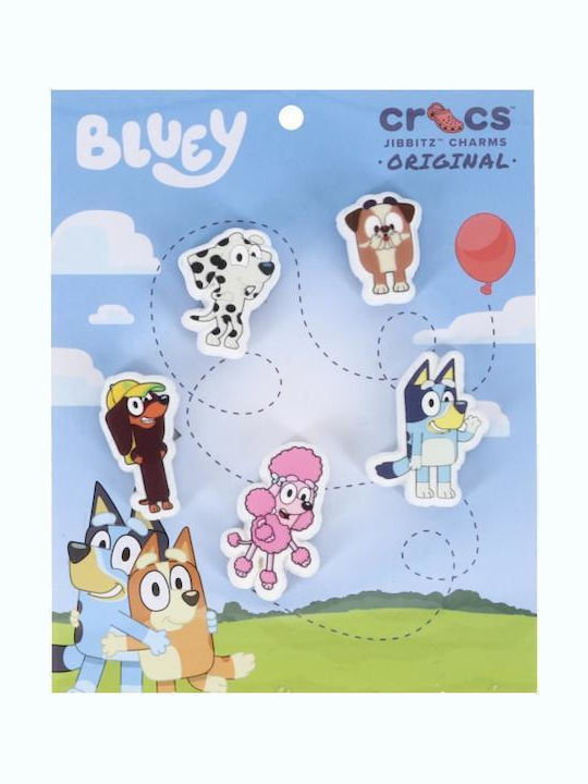 Crocs Jibbitz Charms Bluey Πολύχρωμα 5τμχ
