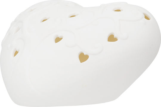 ArteLibre Decorativă Inima din Ceramică 16x14x8cm 1buc
