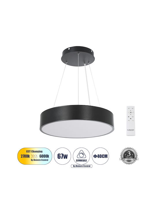 GloboStar Burton Окачен LED Панел 67W с Топло бяло Светлина