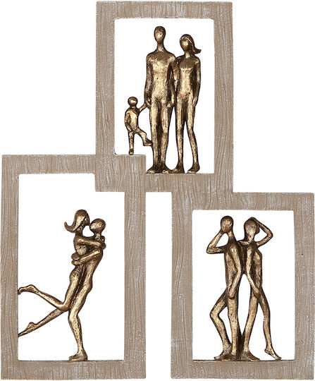 ArteLibre Διακοσμητικό Τοίχου Πολυρητίνης 26x2x22cm ArteLibre Διακοσμητικό Τοίχου Πολυρητίνης 26x2x22cm