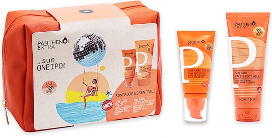 Panthenol Extra Sun..Όνειρο Set with Sunscreen Face Cream, Sunscreen Body Lotion & Pouch