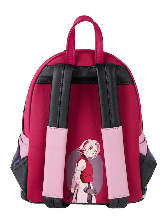 Loungefly Kids Bag Backpack Fuchsia 22.86cmx11.43cmx26.67cmcm Naruto Sakura Cosplay Outfit Mini