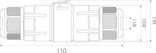 Conector de cablu etanș 5x1.5 IP68