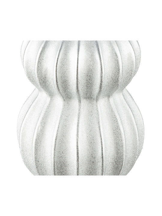 ArteLibre Vază Decorativă Ceramică Argintiu 12x12x22cm 1buc