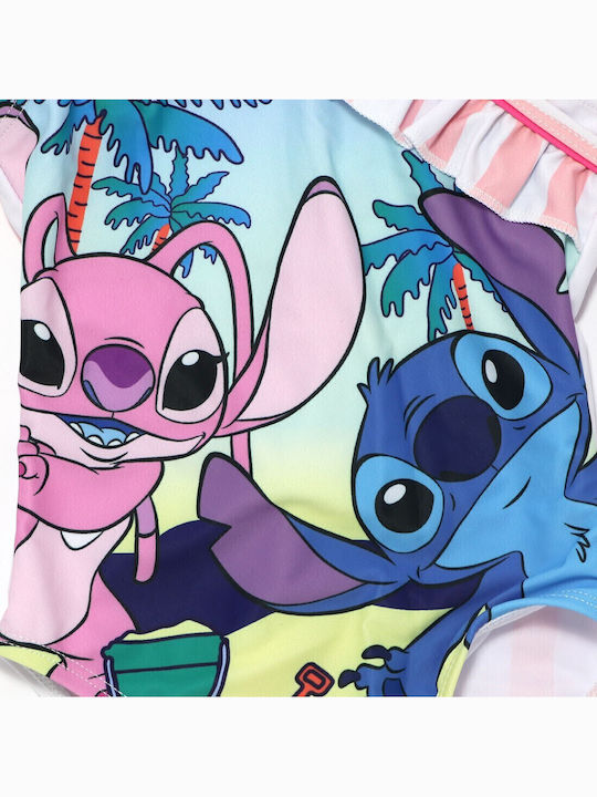 Disney Lilo & Stitch Παιδικό Μαγιό Ολόσωμο Ροζ