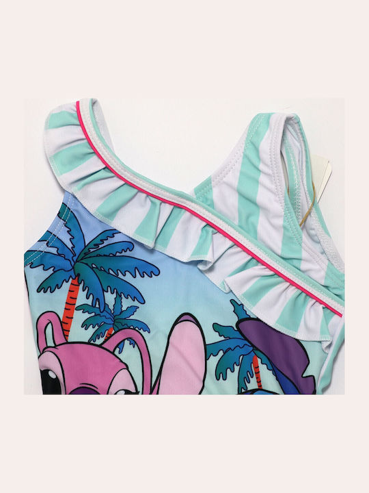 Disney Lilo & Stitch Παιδικό Μαγιό Ολόσωμο Turquoise, Βεραμάν