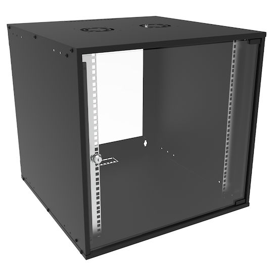 Canovate Wandmontiert Rack-Schrank 9U 60x60cm Schwarz WC1S-9-0966A