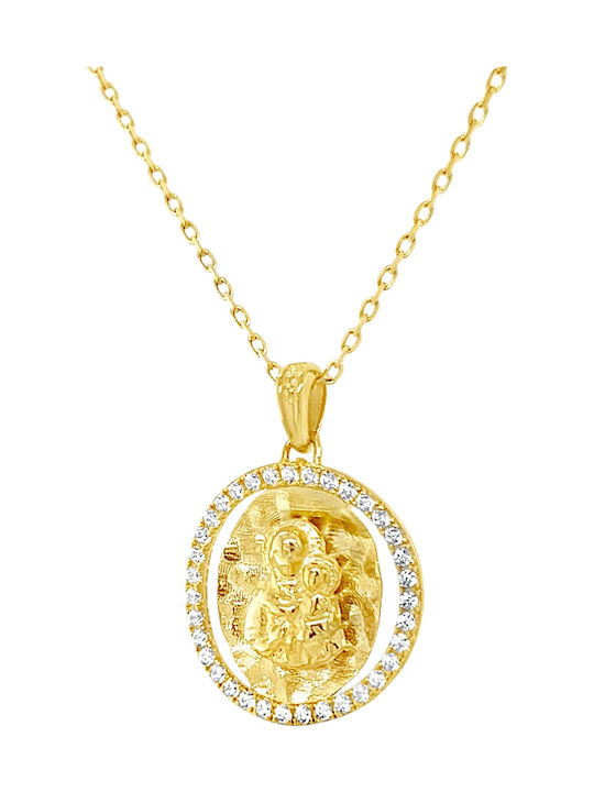 Xryseio Anhänger Kinder Amulett Beidseitig Konstantinato aus Gold 9K FL1193
