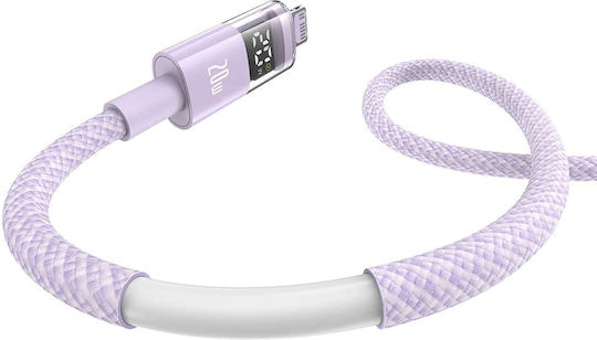 Baseus Data USB-C to Lightning Cable 20W Μωβ 1m P10382703511-00