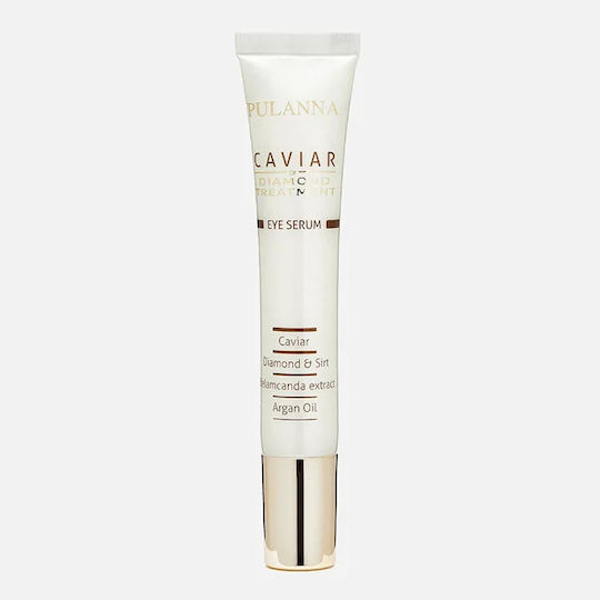 Pulanna Caviar & Diamond Treatment Хидратиращи & Против стареене Серум за Очи с Хайвер & Хиалуронова Киселина за Блясък 20ml