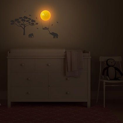 LED Kinder Dekorative Lampe Berührung Mumbo Gray 20x20cm