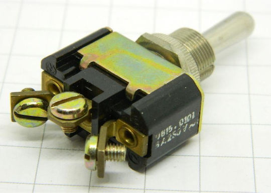 Διακόπτης Rocker On-off-on Μονοπολικός Spdt 3 Pin 6a/250vac Άνοιγμα Φ12.0mm 16x27x28,5mm Marquardt 0815.0101