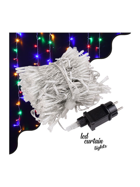 600 Lichter LED 6m. x 300cm Mehrfarbige Typ Vorhang 1Stück
