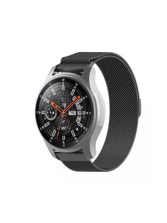 Beste Zubehörteile Mailänder Armband Edelstahl 22mm Schwarz Edmi Watch 5 Active Watch 5 Lite Galaxy Watch 46mm Gear S3 Amazfit Gtr 3 Gtr 3 Pro Realme Watch S Pro Huawei Watch Gt Gt Pro