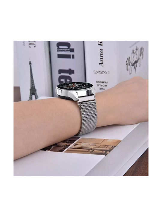 Best Accessories Milanese Strap Stainless Steel 22mm Silver Redmi Watch 5 Active Watch 5 Lite Galaxy Watch 46mm Gear S3 Amazfit GTR 3 GTR 3 Pro Realme Watch S Pro Huawei Watch GT GT Pro