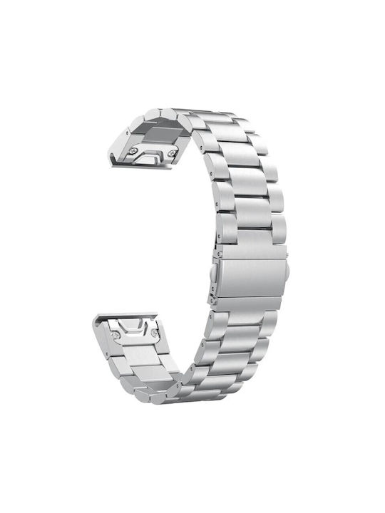 Beste Zubehör Armband Edelstahl Silber Garmin Fenix 5s 6s 7s 8 43mm