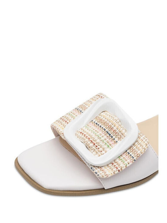 Flache Sandalen für Damen in Weiß Farbe