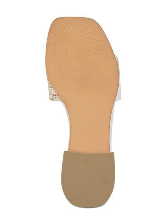 Flache Sandalen für Damen in Weiß Farbe
