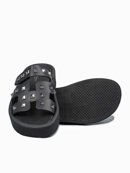 Women's Flat Sandals Flatforms in Black Color