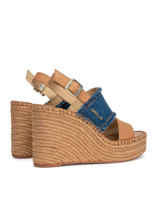 Jess Damenplattformen Blau