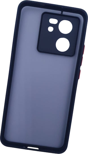 Naxius Rubber Frame Umschlag Rückseite Schwarz (Xiaomi 13T, Xiaomi 13T Pro)