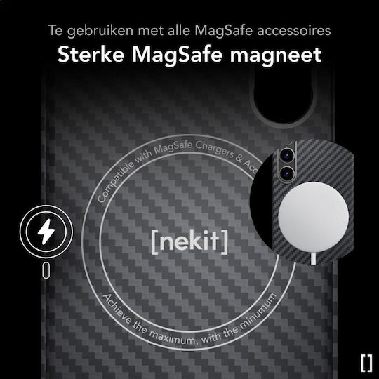 Nekit Back Cover Aramid Fiber 1mm Black (Galaxy S23)