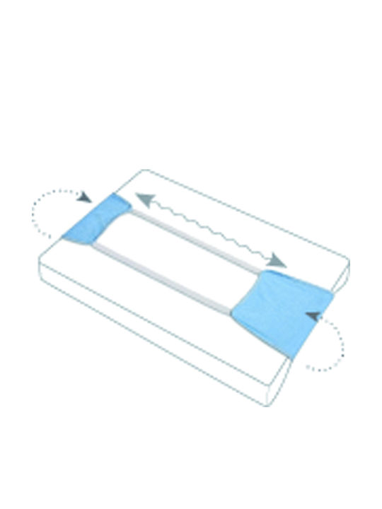 Matex Abdeckung für Wickelauflage aus Stoff Gray 25x100cm