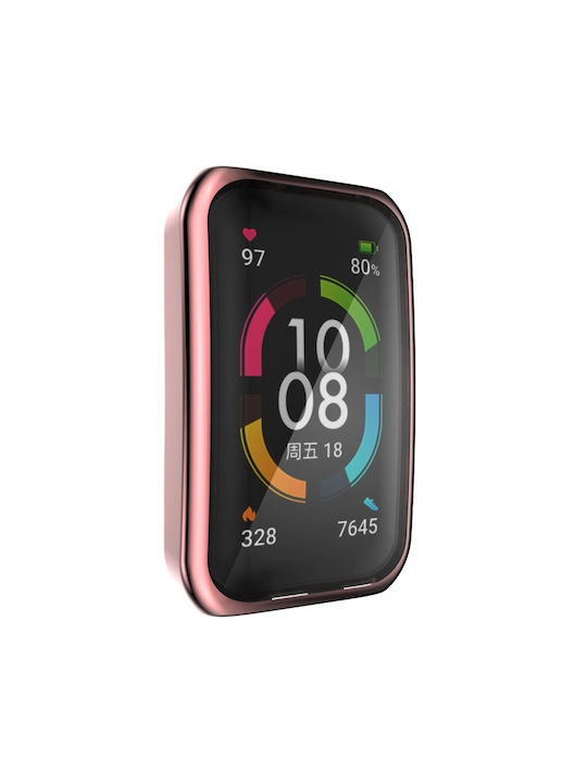 Калъф Силиконов Калъф в Розов цвят за Honor Band 6