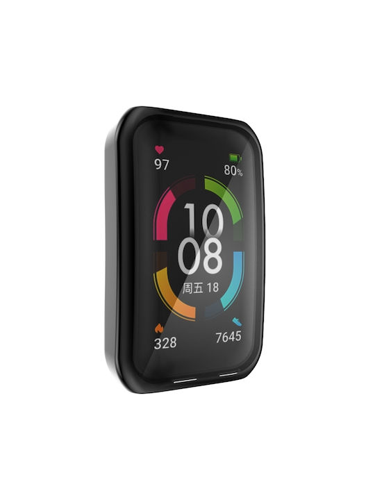 Cover Silicone Case in Black color for Honor Band 6