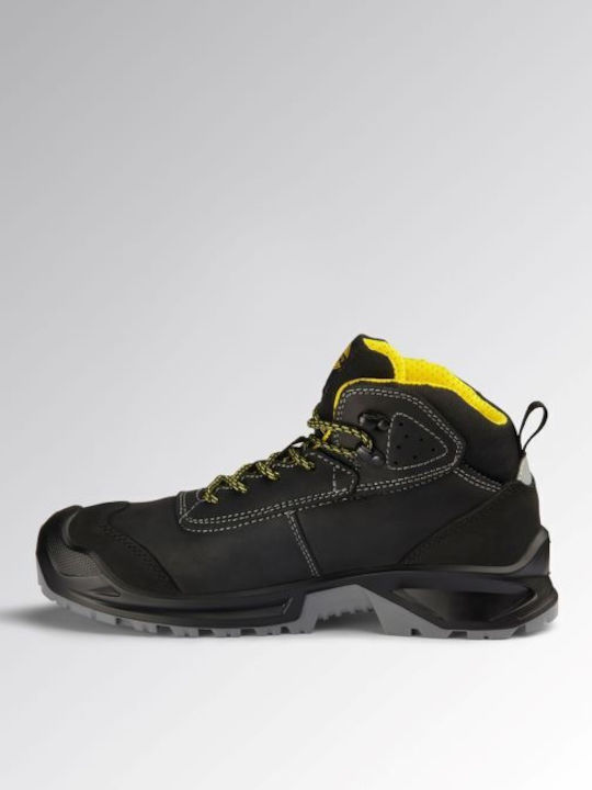 Utility Diadora Αδιάβροχο Μποτάκι Ασφαλείας Μαύρο Classic Mid S3s Fo Sc Lg Sr En Iso 20345:2022 181021