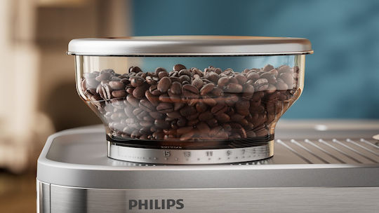 Philips Barista Brew Автоматична Еспресо Кафемашина 1350W Налягане 15bar с Мелачка за Кафе PSA3218/01