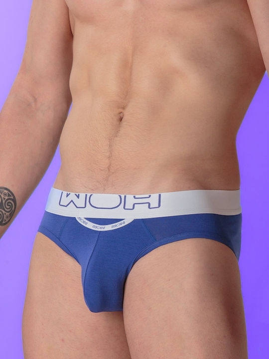 Herren Slips Blue mit Mustern 1Packung