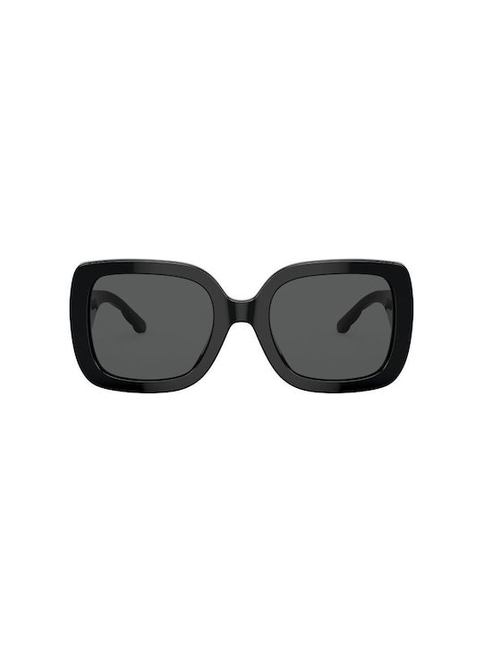 Tory Burch Damen Sonnenbrille mit Schwarz Kunststoff Gestell und Schwarz Linse TY7179U-170987